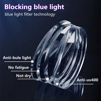 High Quality Brand Design Pure Titanium Men anti Blue Light Radiation Glasses Computer Gaming Eyewear Women Blocking Ray Goggles
